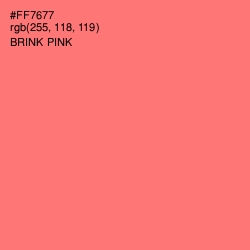 #FF7677 - Brink Pink Color Image